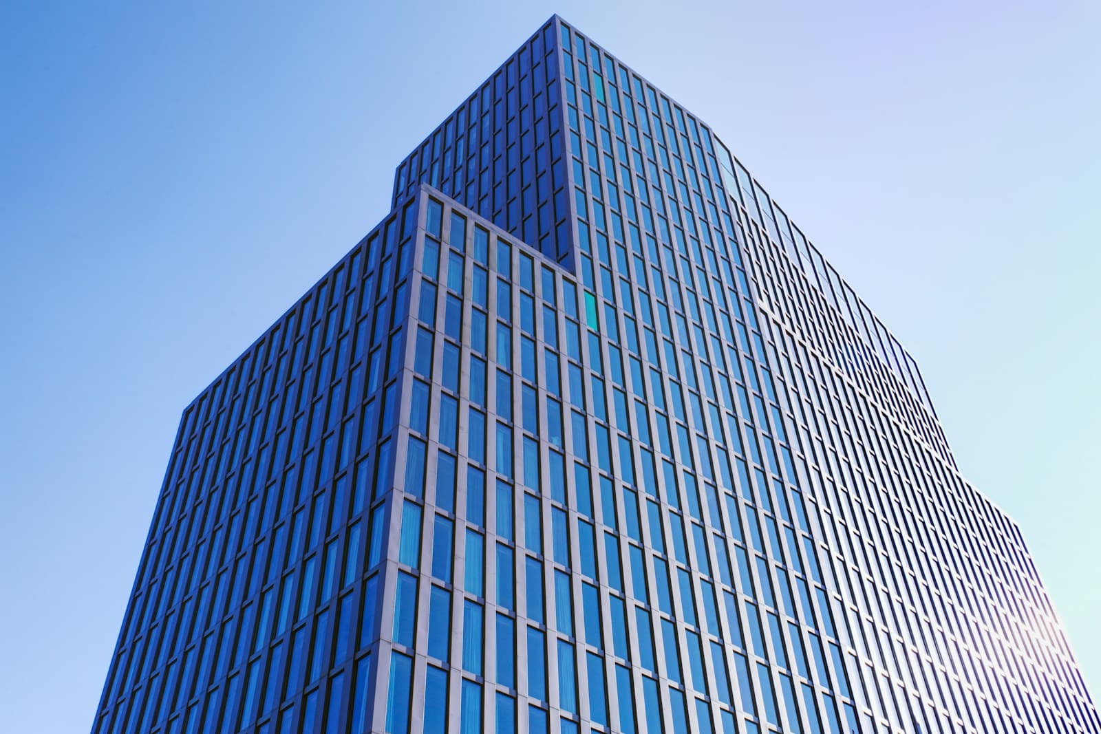 Glass office towers — opportunity moves business forward